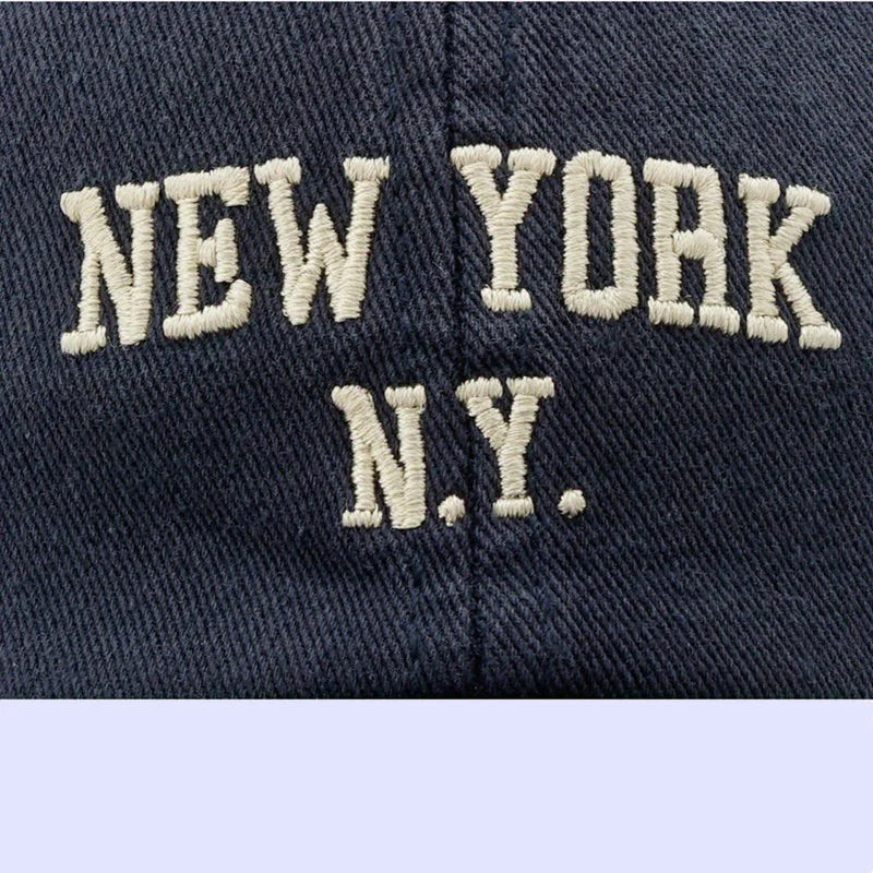 New York Letter Baseball Cap – Retro Cotton Snapback Hat Unisex